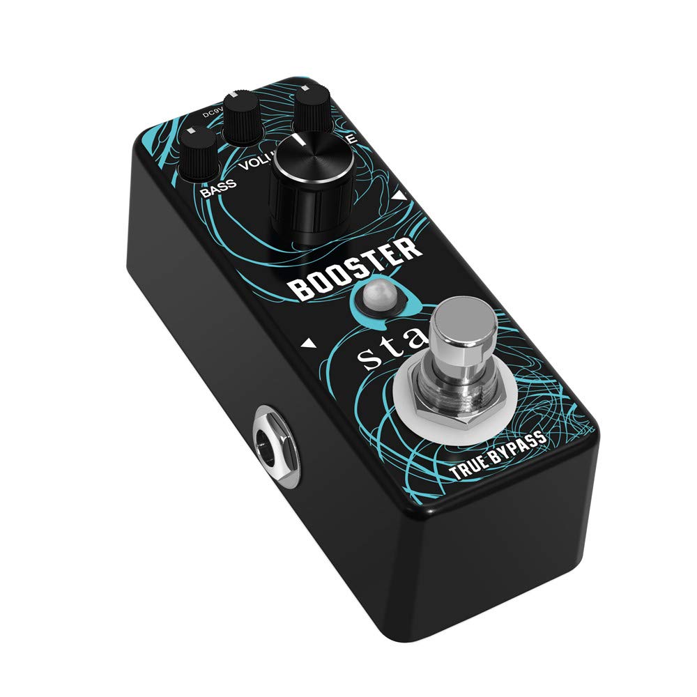 Stax Booster Guitar Pedal Analog Micro Boost Guitar Effects Pedals for Electric Guitar Pure Signal Amplification with Mini Size
